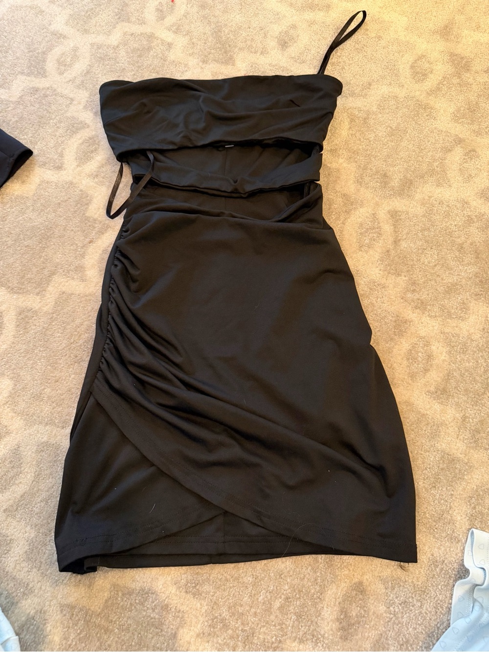 superdown Black strapless dress